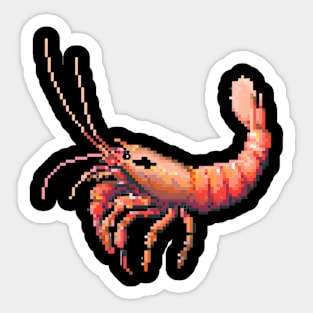 16-Bit Shrimp Sticker